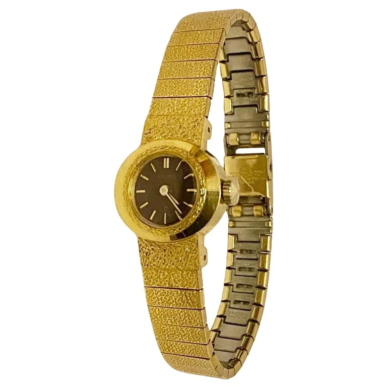 Vintage Seiko Women's Gold-Tone Mesh Cocktail Watch, 10mm dial