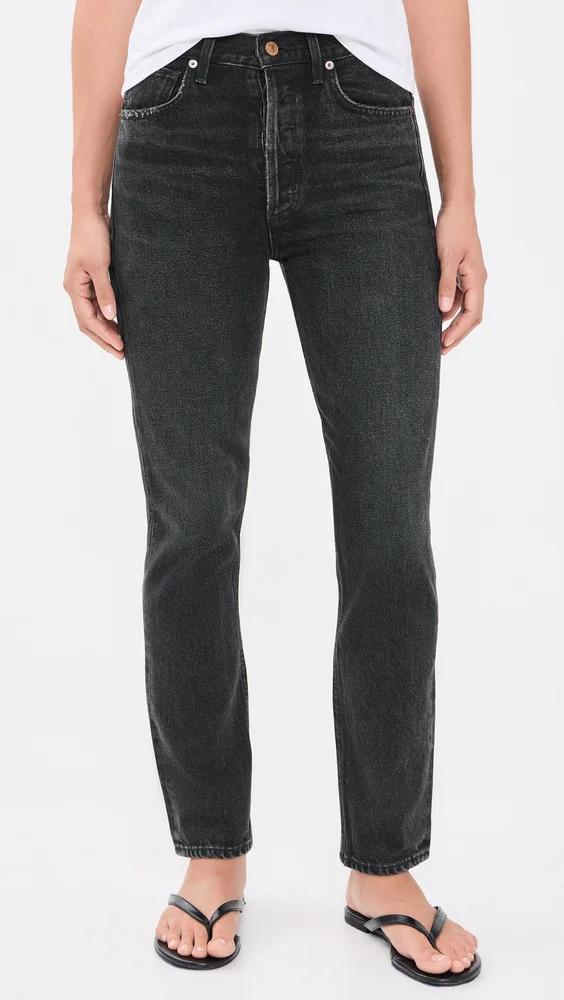 Charlotte High Rise Straight Jeans