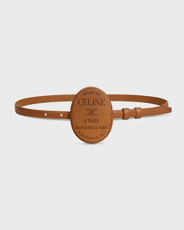 Maison Celine Belt in Smooth Calfskin