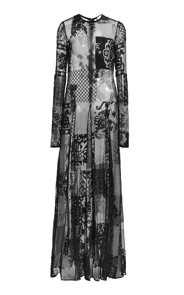 Rachelle Patchwork Lace Maxi Dress