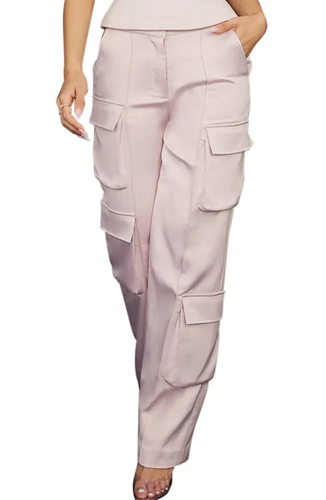 Daria Cargo Satin Trousers