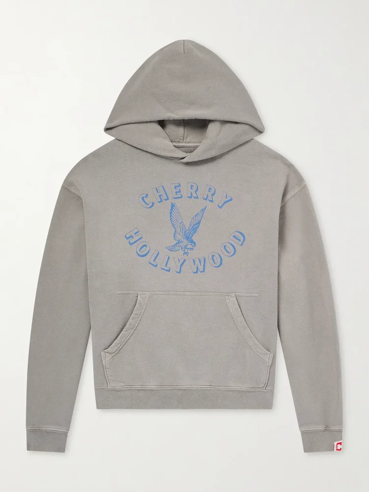 Logo-Print Cotton-Jersey Hoodie