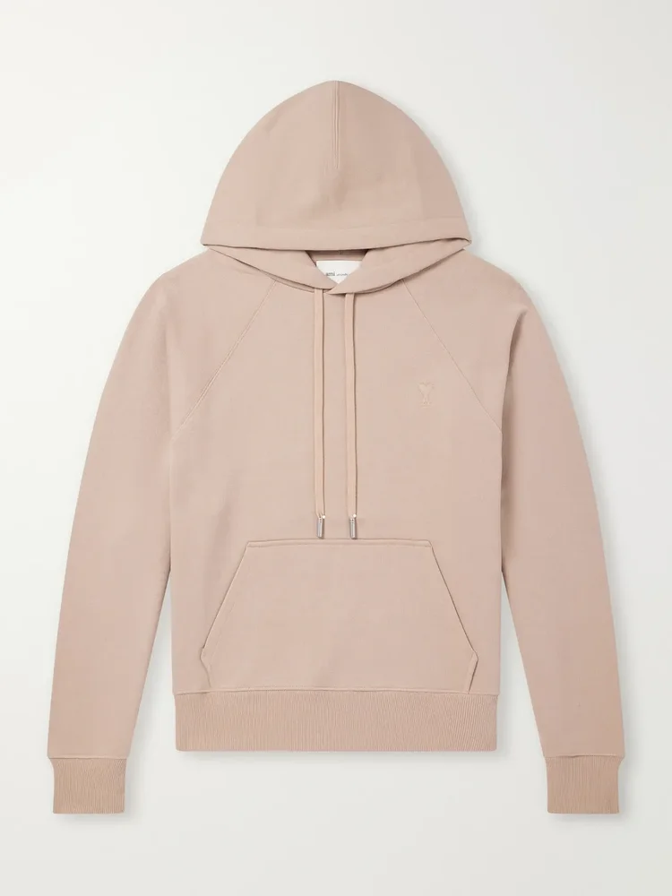Logo-Embossed Cotton-Jersey Hoodie