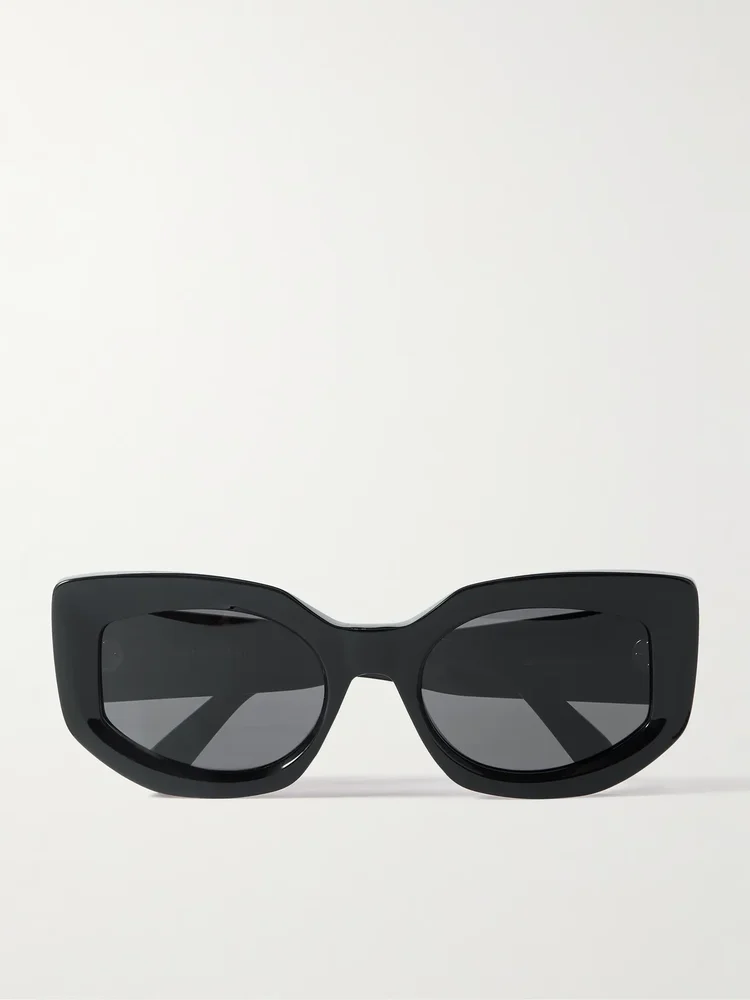 Bold cat-eye acetate sunglasses