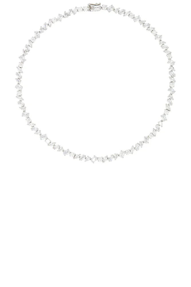 Pear Diamond Tennis Necklace