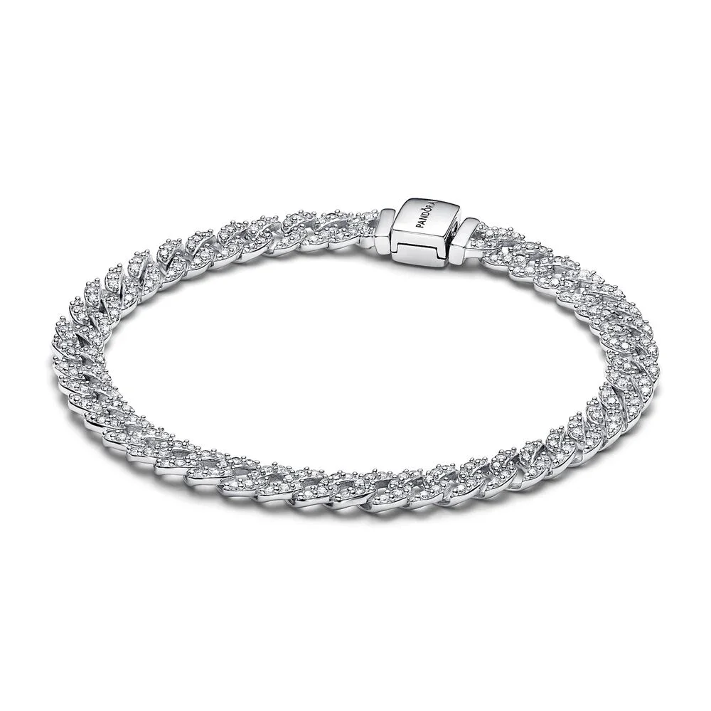 Pavé Cuban Chain Bracelet