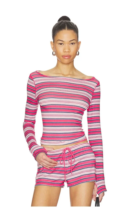 X JENNIE Sophie Lightweight Jersey Long Sleeve Top Frankies Bikinis