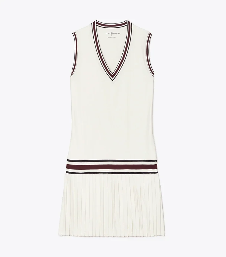 PERFORMANCE JERSEY V-NECK TENNIS DRESS