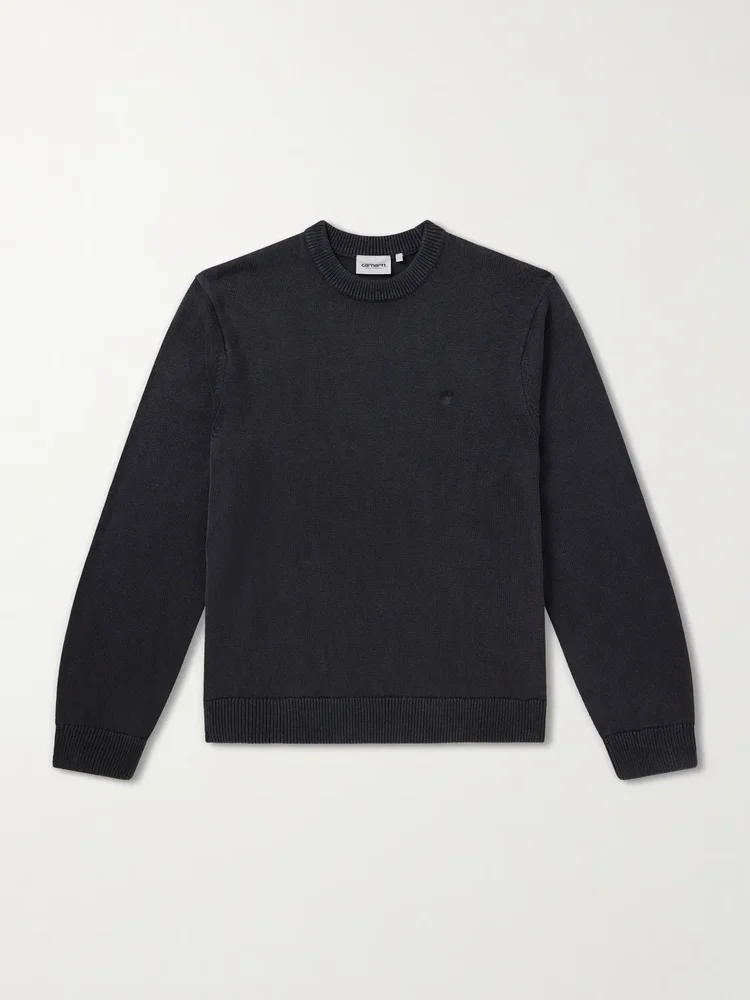 Kori Logo-Embroidered Cotton Sweater