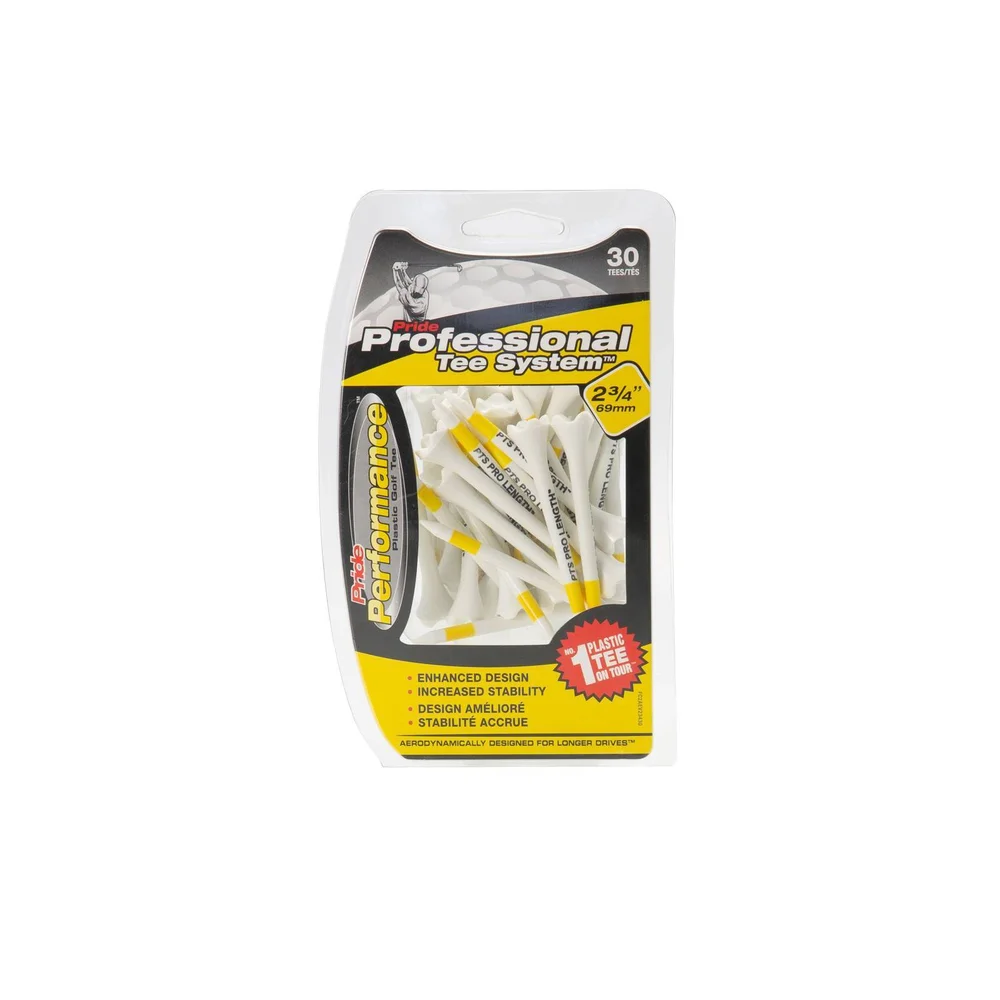 Professional Tee System 2.75-Inch Golf Tees, 30-Pack