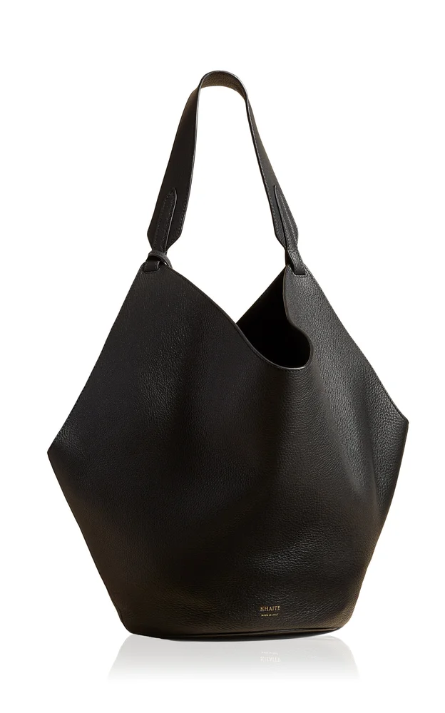 Lotus Medium Leather Tote Bag