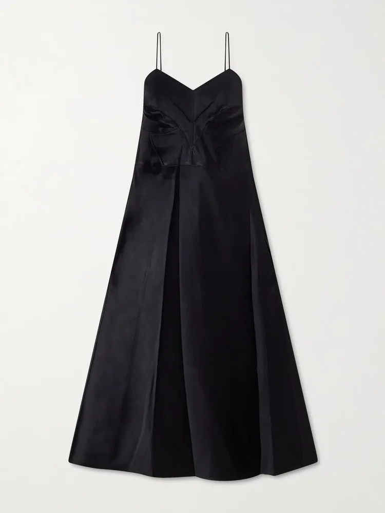 Fia satin midi dress