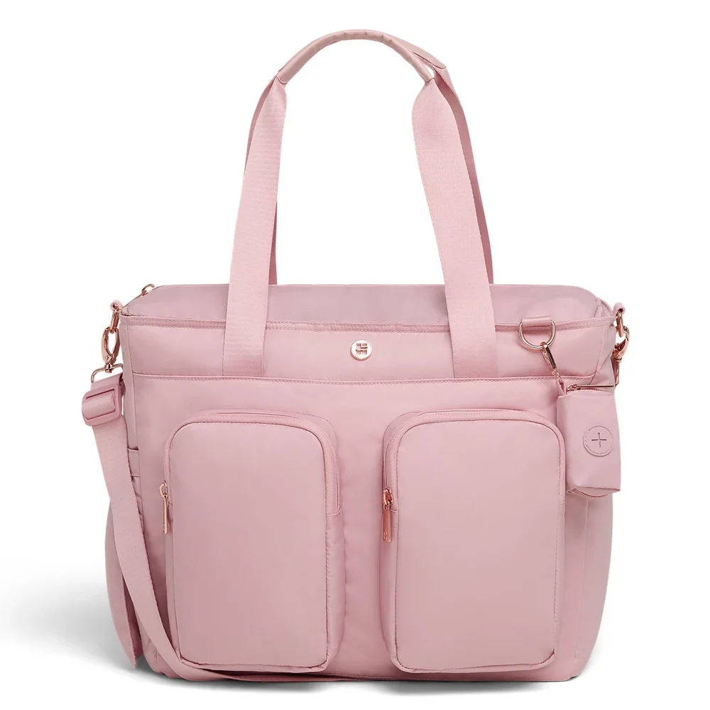 Evening Carry All Tote Diaper Bag in Bridal Rose