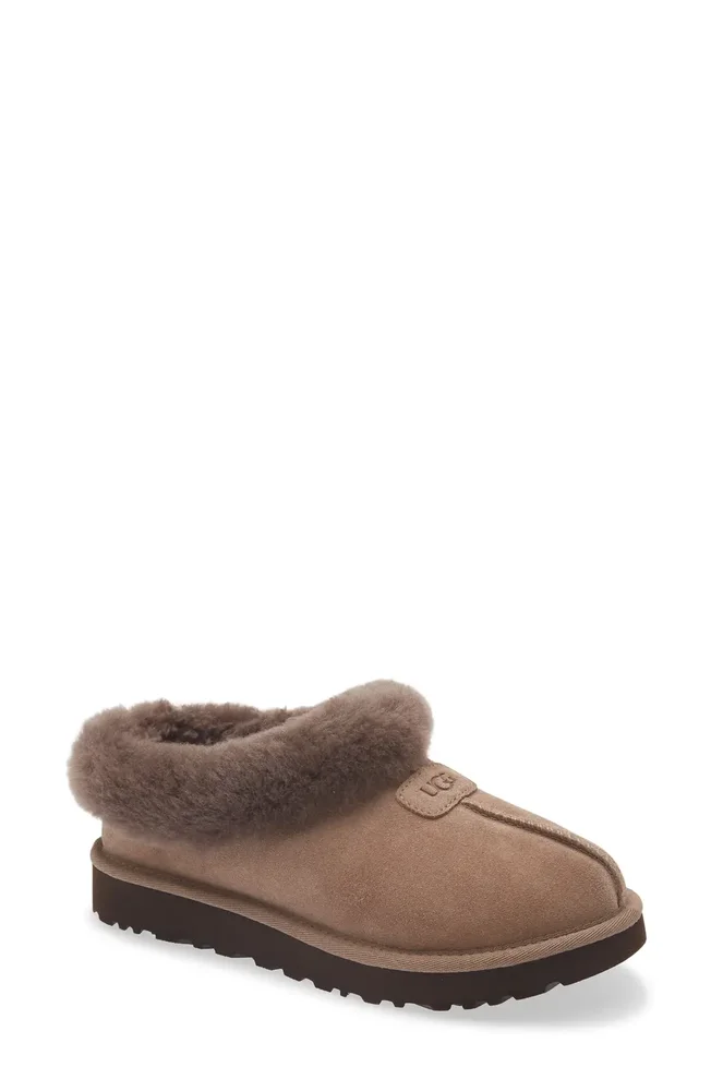 Tazzette Genuine Shearling Collar Slipper