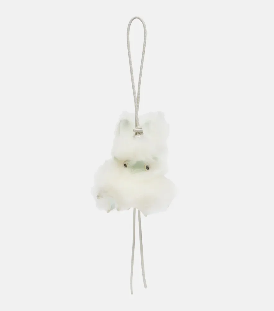 Bunny shearling bag charm