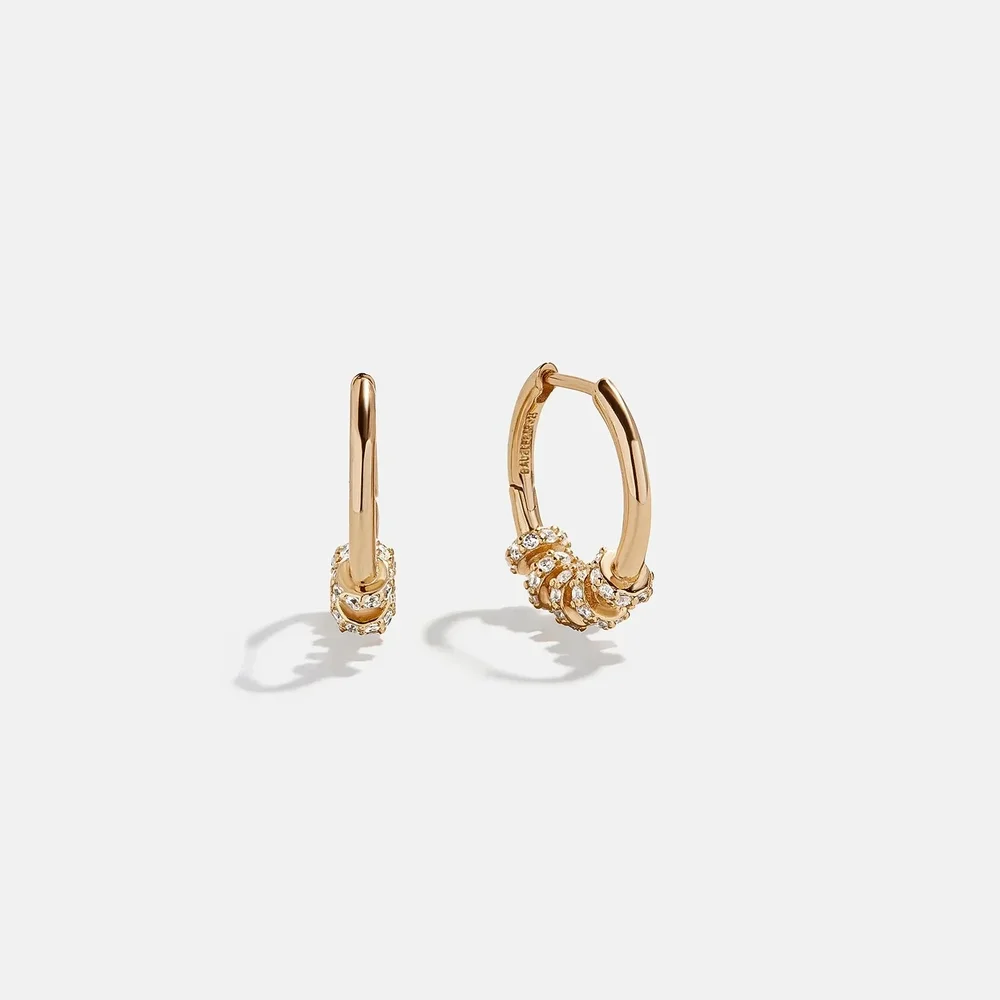 Lila 18K Gold Hoop Earrings