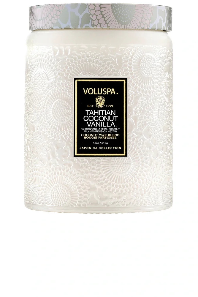Tahitian Coconut Vanilla Large Jar Candle