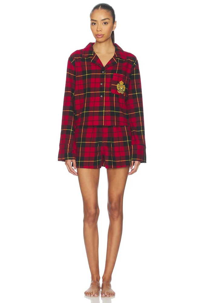 Boxer Pajama Set in Wallace Plaid