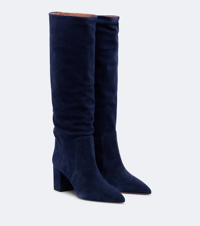 Anja suede knee-high boots