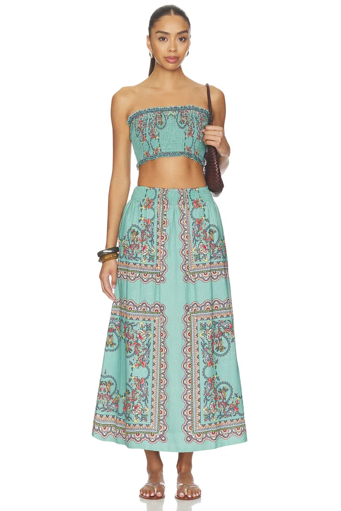 Ruby Top & Midi Skirt Set