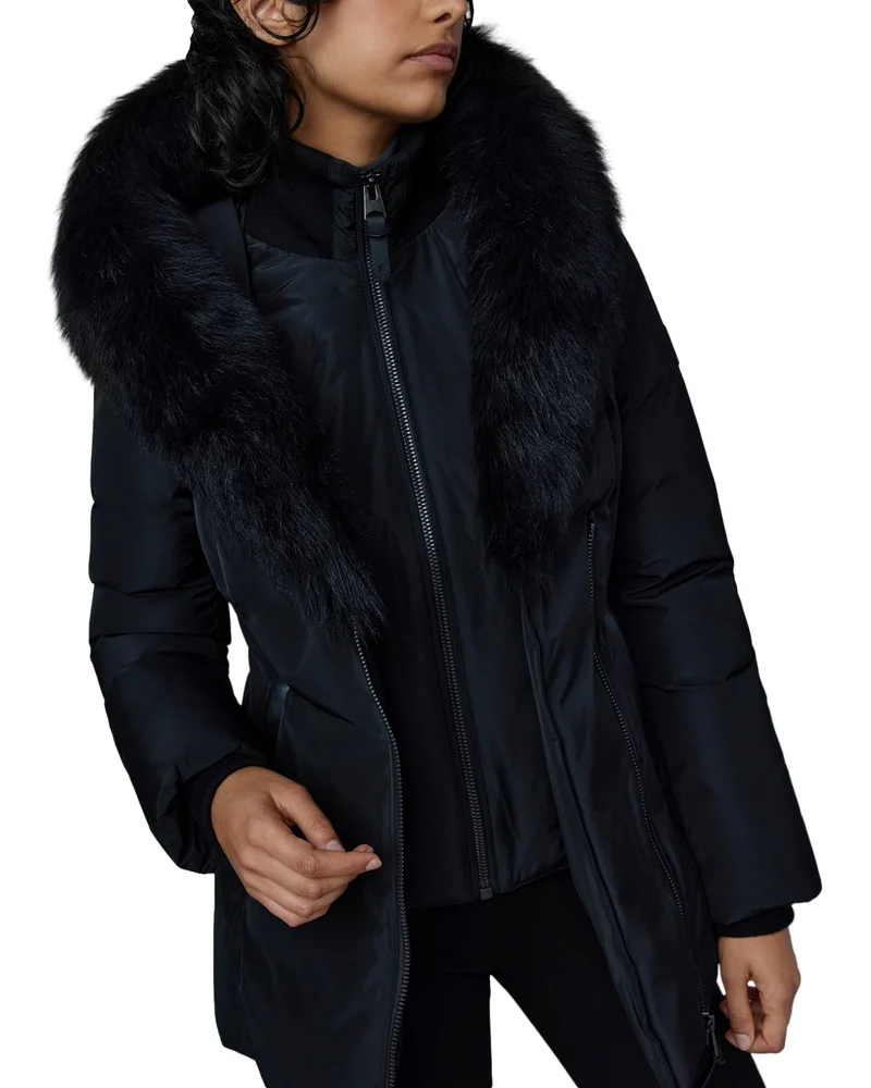 Adali Hooded Shearling Down Jacket