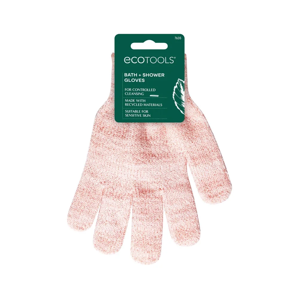 Exfoliating Bath + Shower Gloves - Pink