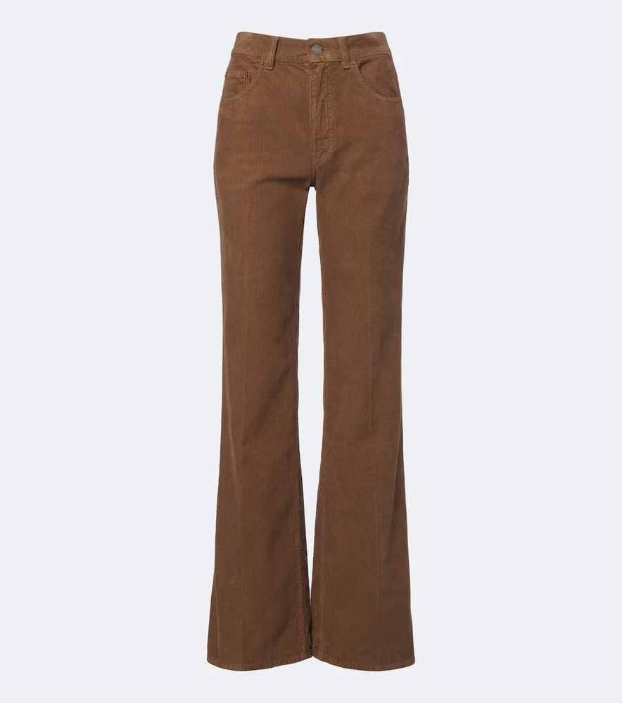 '70s cotton corduroy flared pants