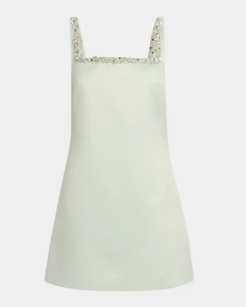 Barton Embellished-Trim Mini Dress