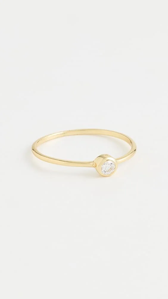Solitaire Bezel Ring