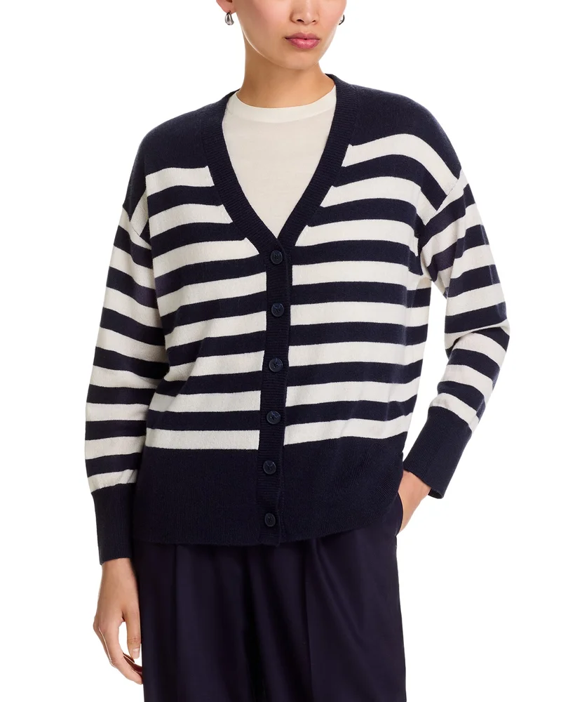 Cashmere V Neck Cardigan Sweater