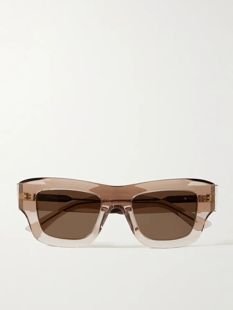 Square-frame acetate sunglasses