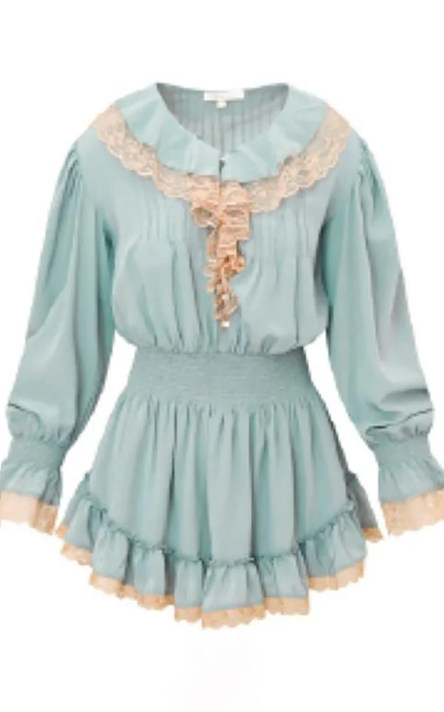 Sofratine Lacey Washed Silk Mini Dress