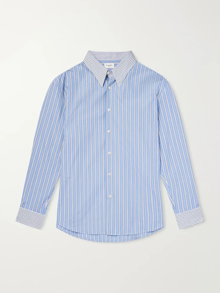 Striped Cotton-Poplin Shirt