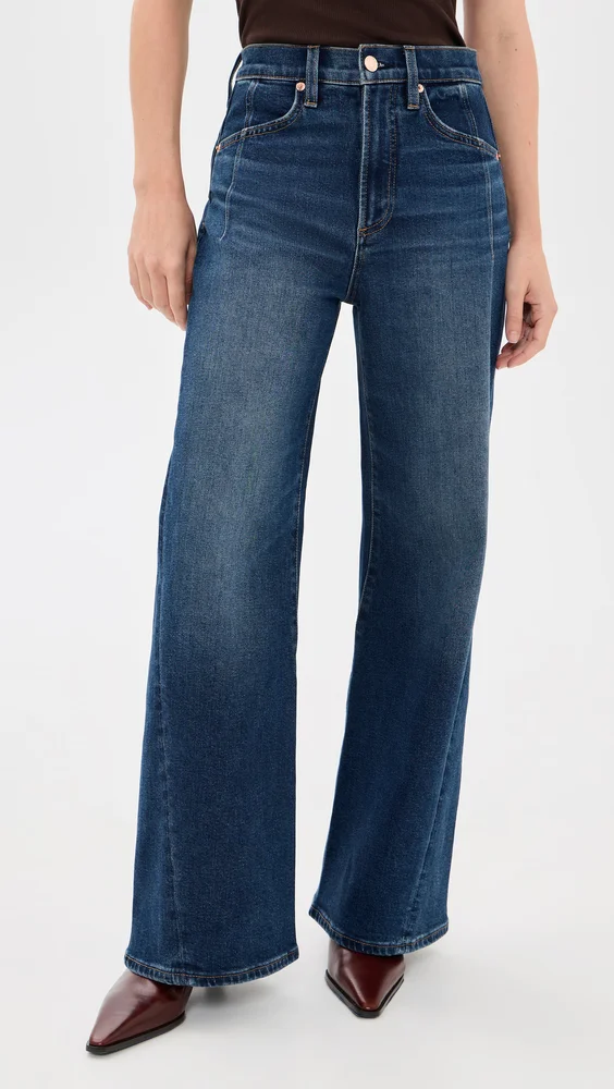 Kyra Petitie Bowed Wide Leg Jeans