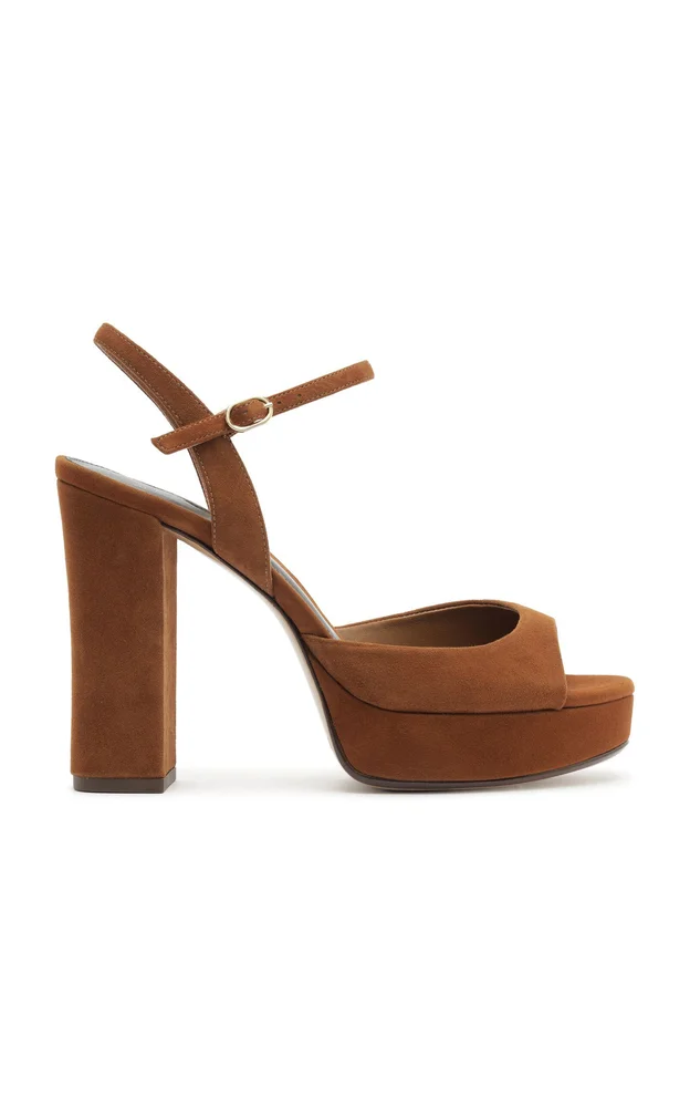 Amy Suede Platform Sandals