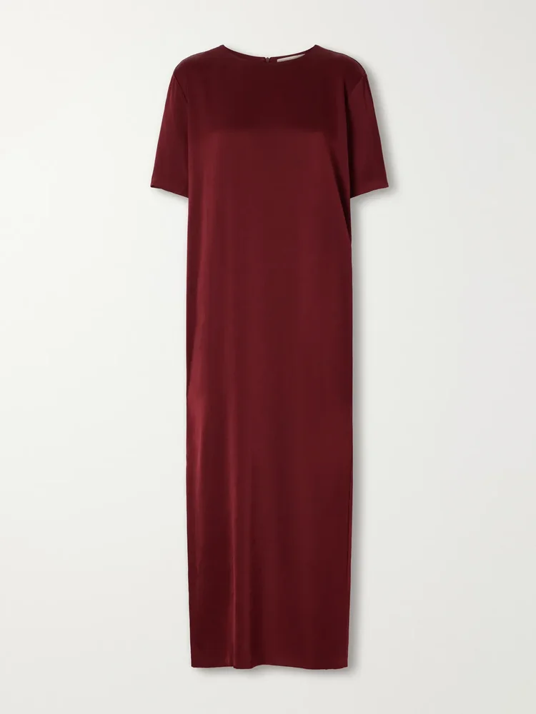 The Gioia satin maxi dress