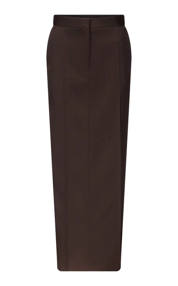 Rae Tailored Wool Maxi Skirt