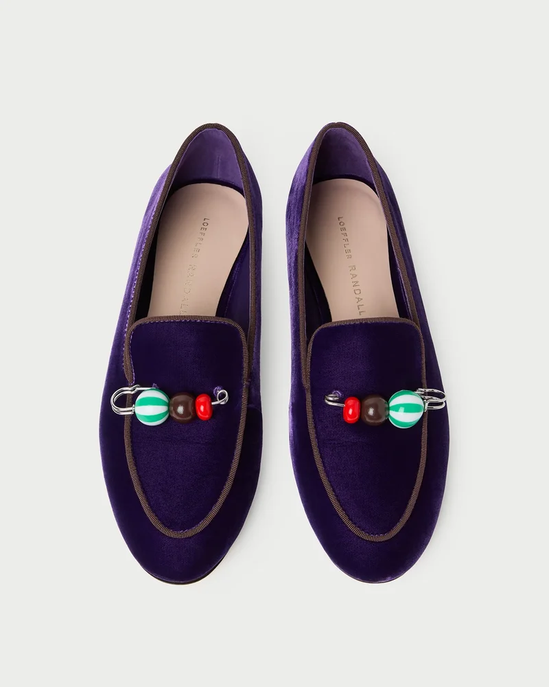 Vale Jewel Velvet Loafer