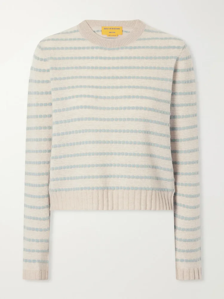 Pebble Stripe cashmere sweater