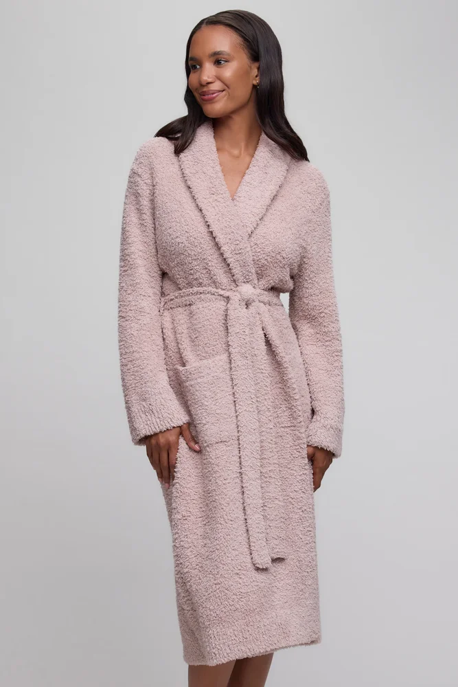 CozyChic Long Solid Robe, Willow