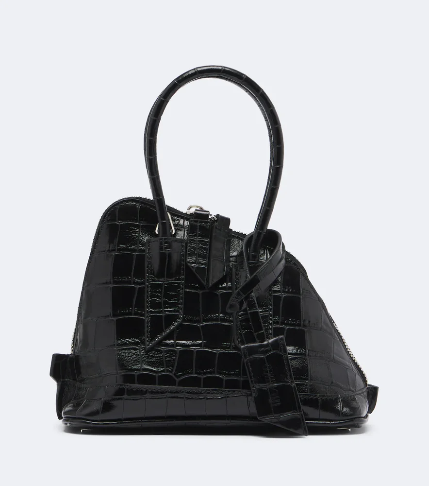 Sant Ambroeus Mini leather top-handle bag