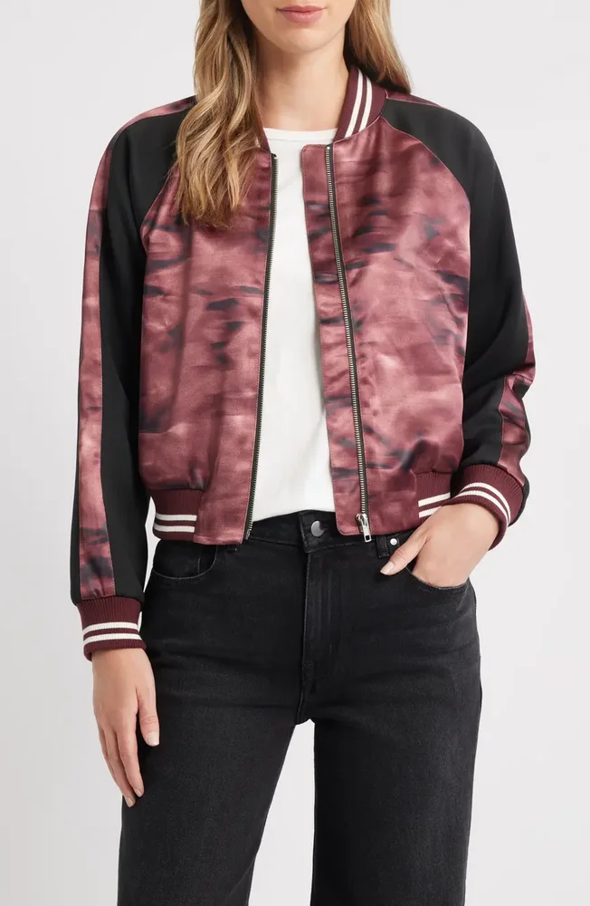 Satin Bomber Jacket