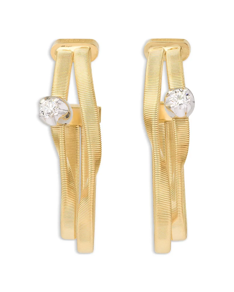 18K Yellow Gold Marrakech Diamond Multi Strand Drop Earrings