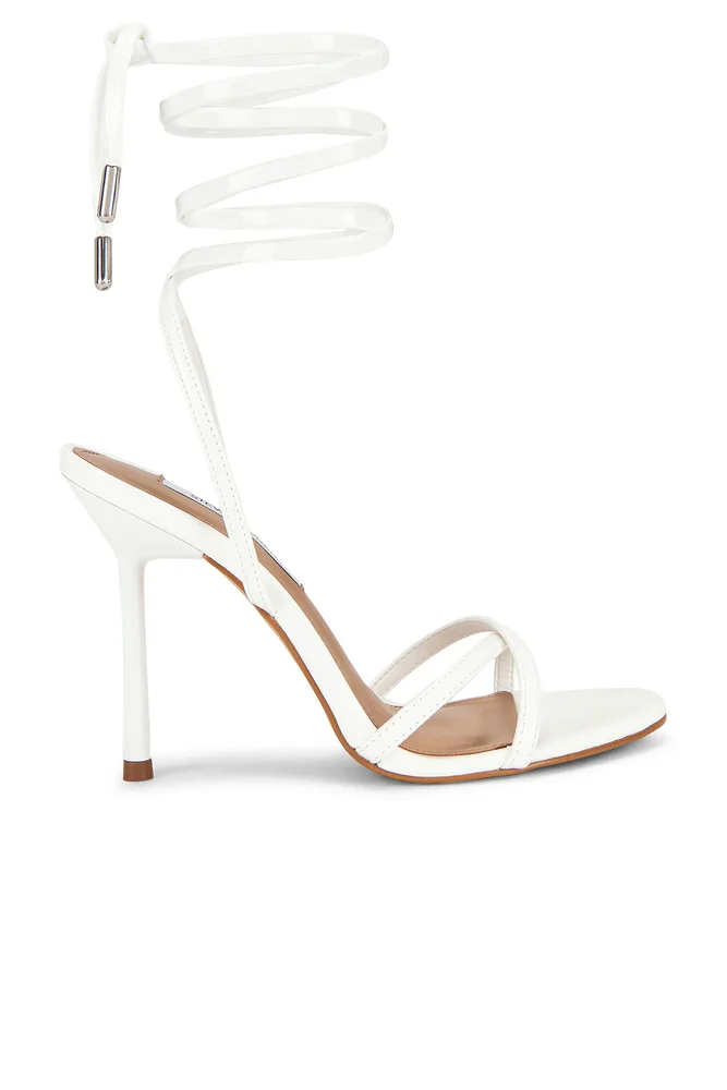 Nerie Strappy Heel in White Patent