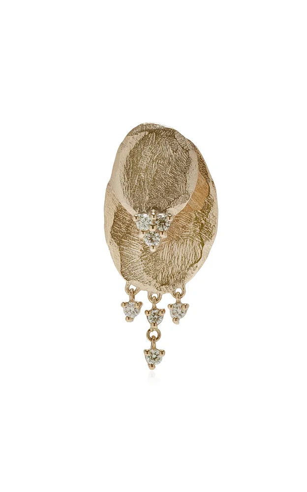 Gaby N°3 9K Gold Diamond Single Earring