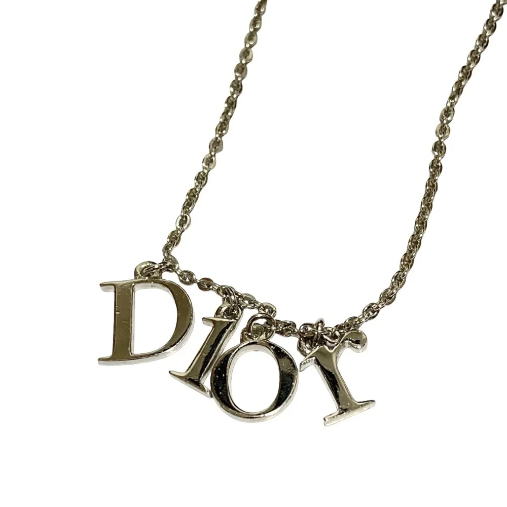 Pre-Owned Chain Choker Necklace Silver