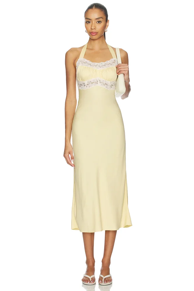 Darcy Satin Midi Dress