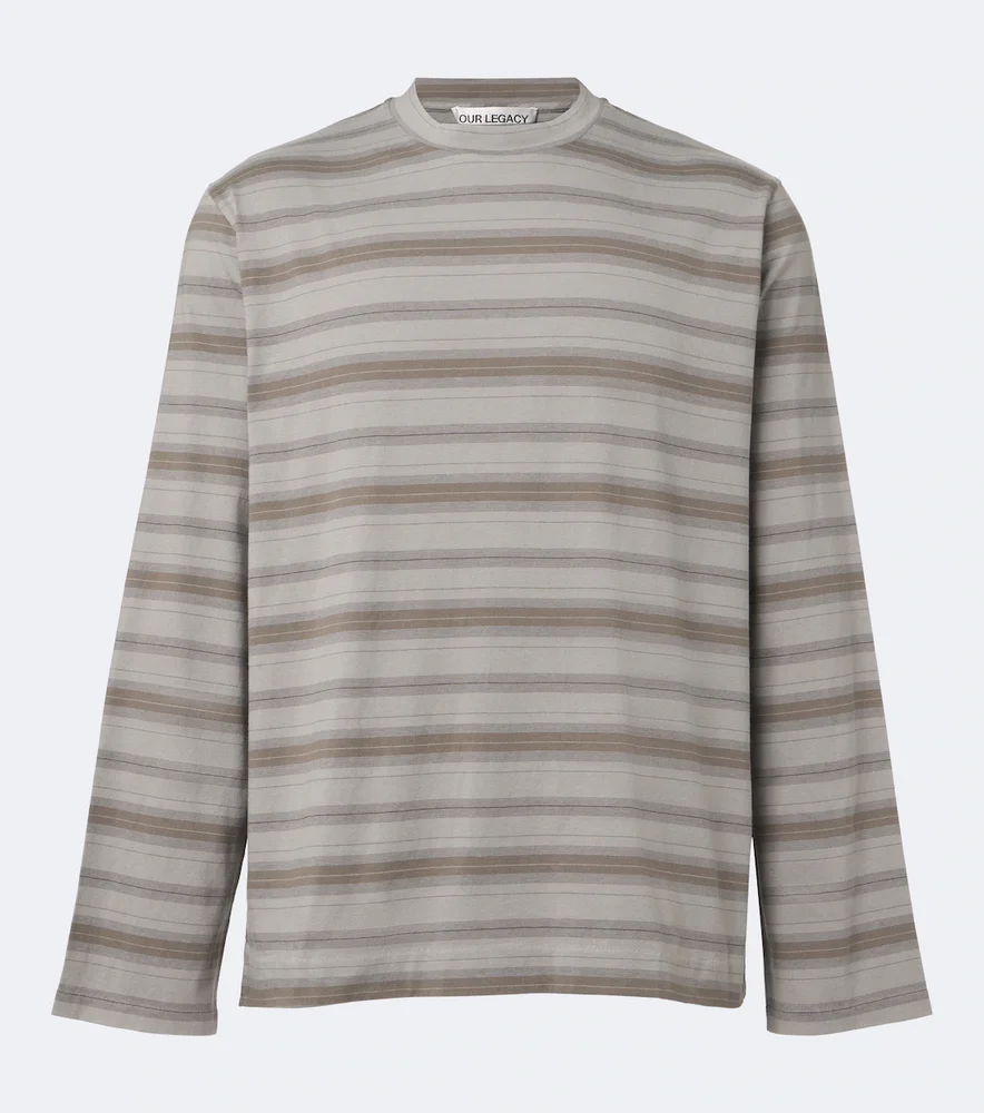 Box striped cotton jersey T-shirt
