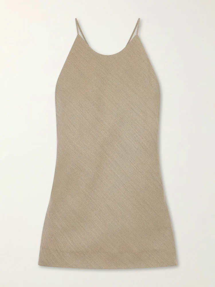 Erin wool-blend twill tank