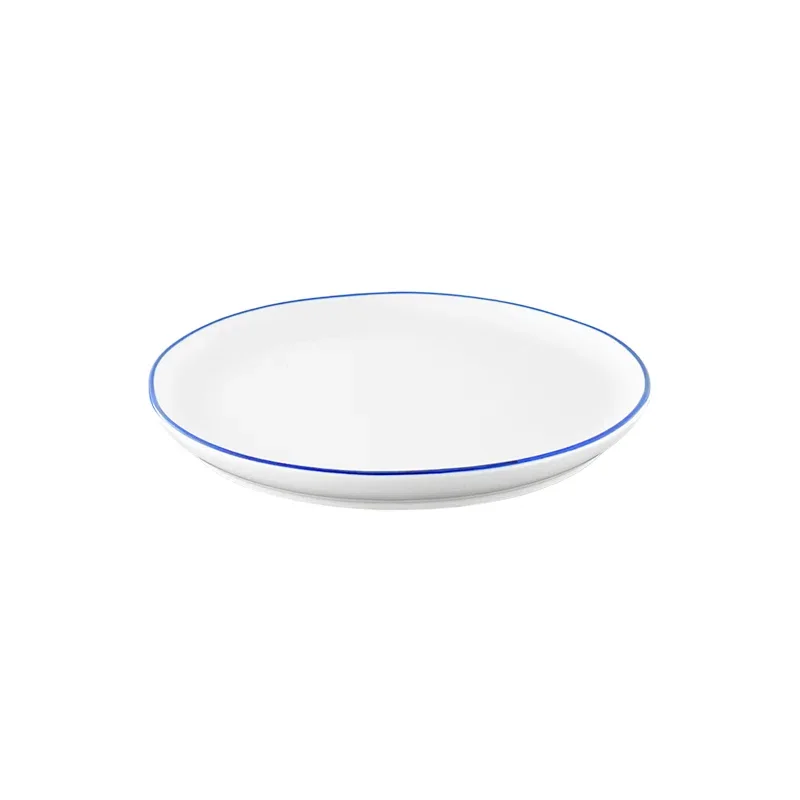 Abbesses Colored Rim Porcelain Salad Plate